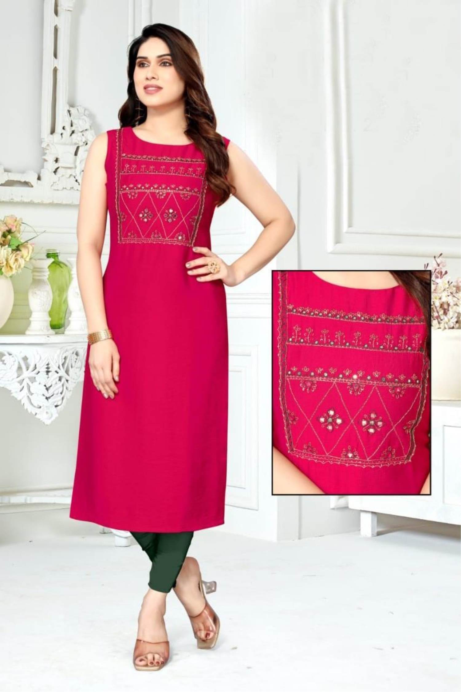 Imperial Rani Pink Color Belt Foil Printed Rayon Ready Made Long Kurti For  Festive Wear, Tail Cut Kurti, High Low Kurti, डिज़ाइनर कुर्ती - Skyblue  Fashion, Surat | ID: 26140830273