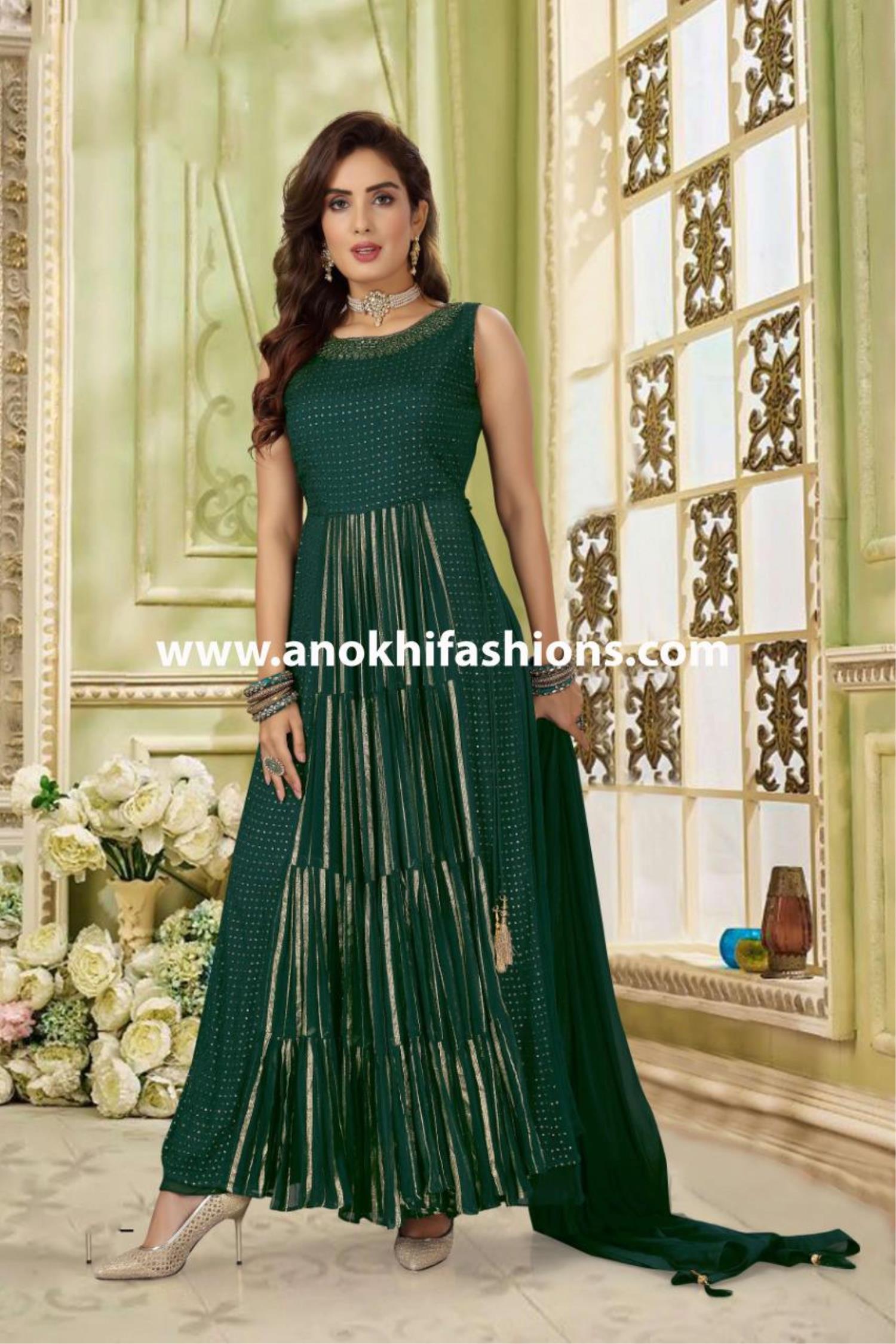 Long gown with clearance plazo