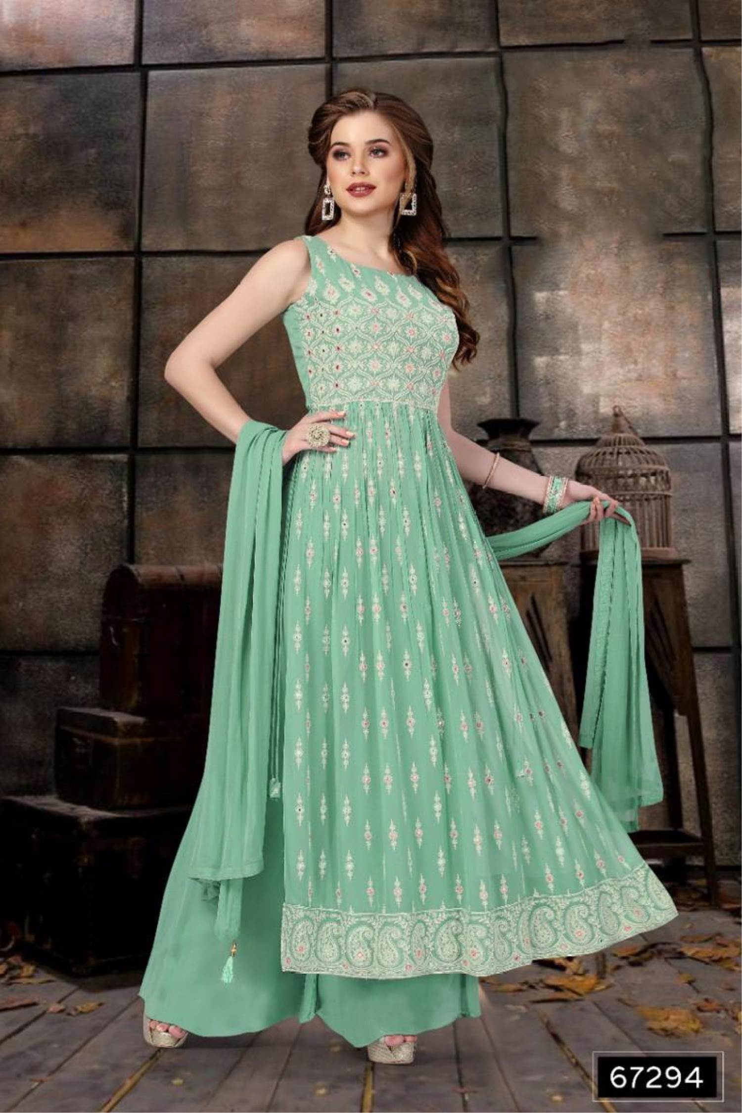 Emerald Green Special Edition Gown PWG-010 – Nazranaa