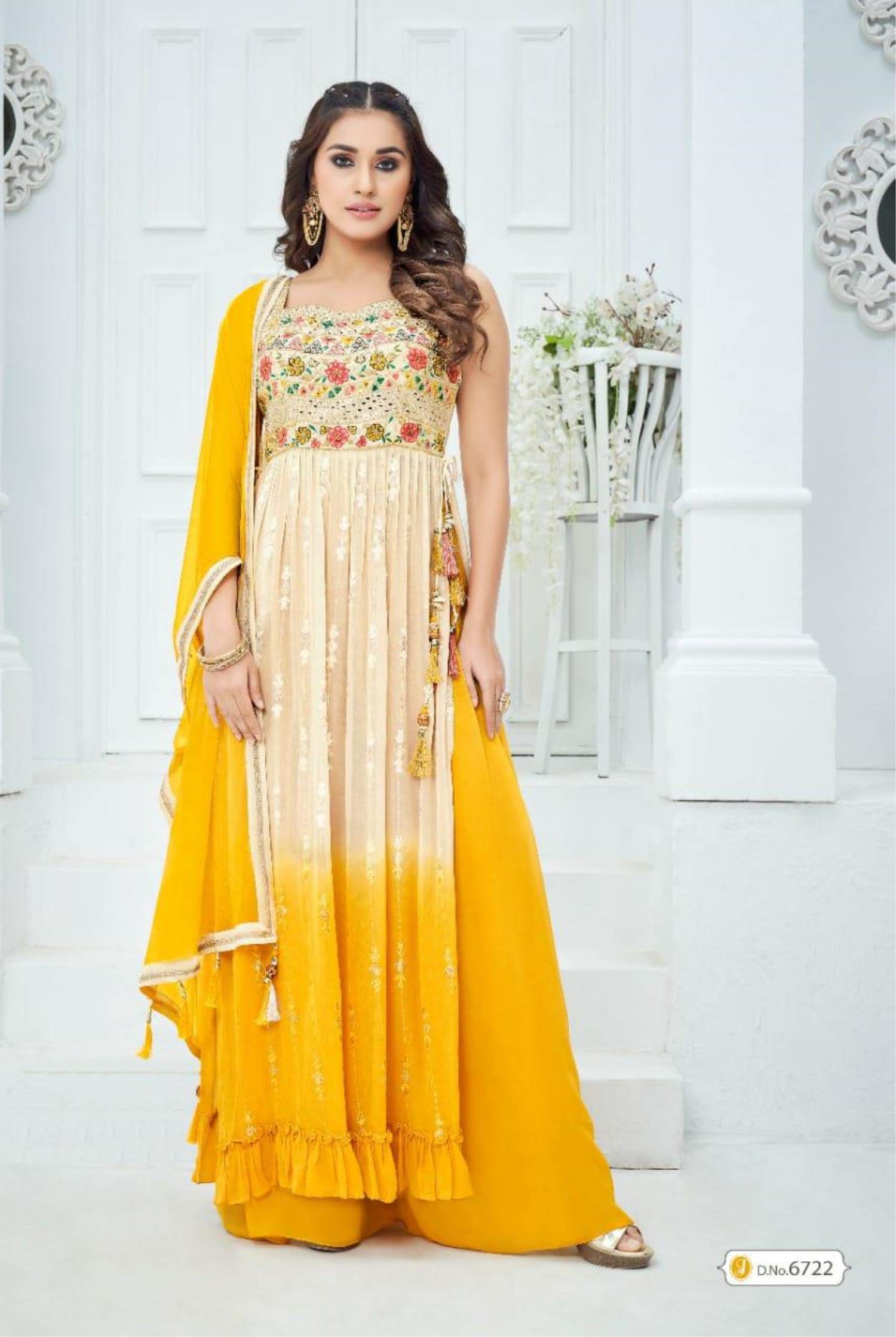 Plazo Dress- Buy Latest Designer Palazzo Salwar Suit Online| Kreeva