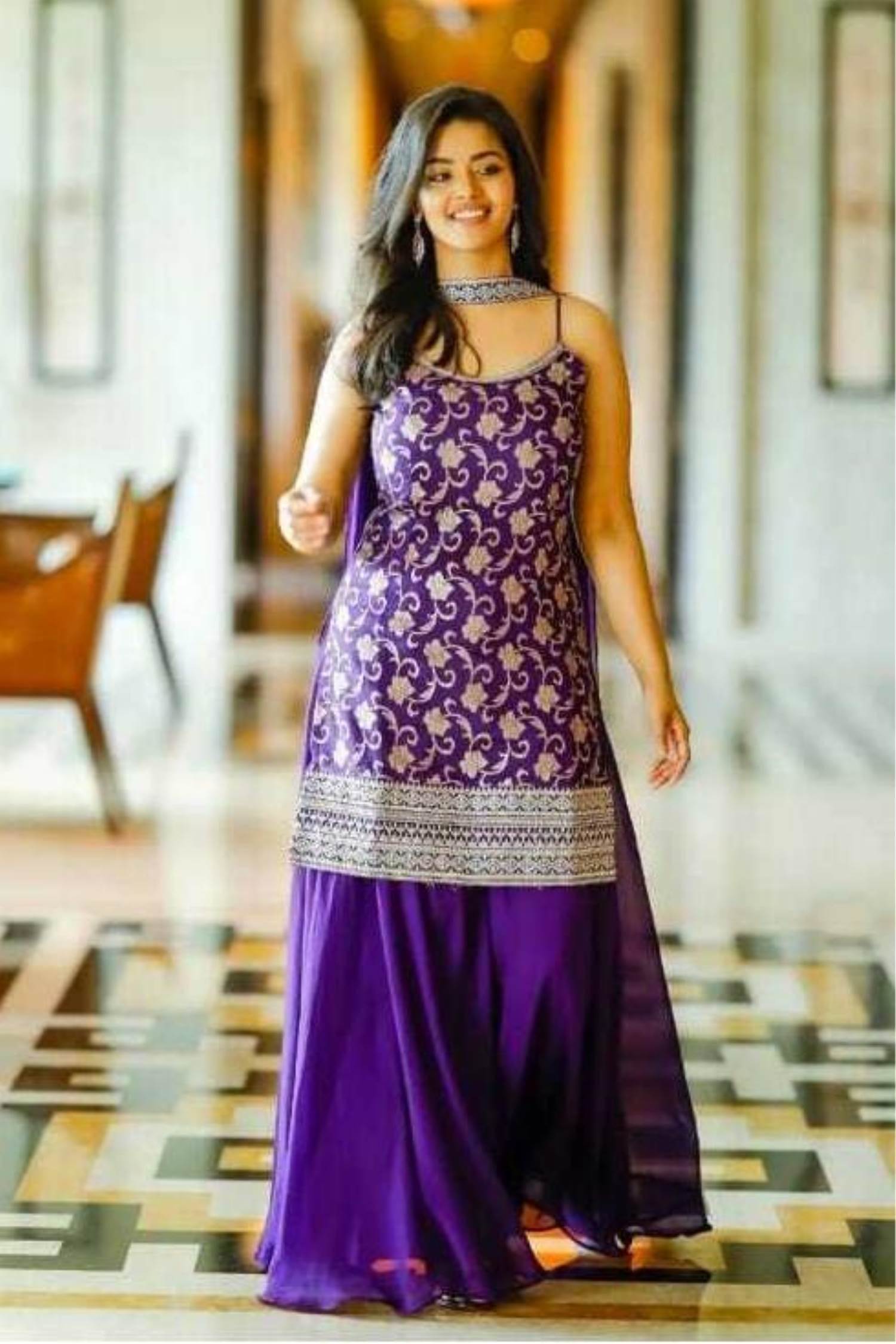 Purple Salwar Suits USA - Regal Purple Salwar Suits from Kreeva