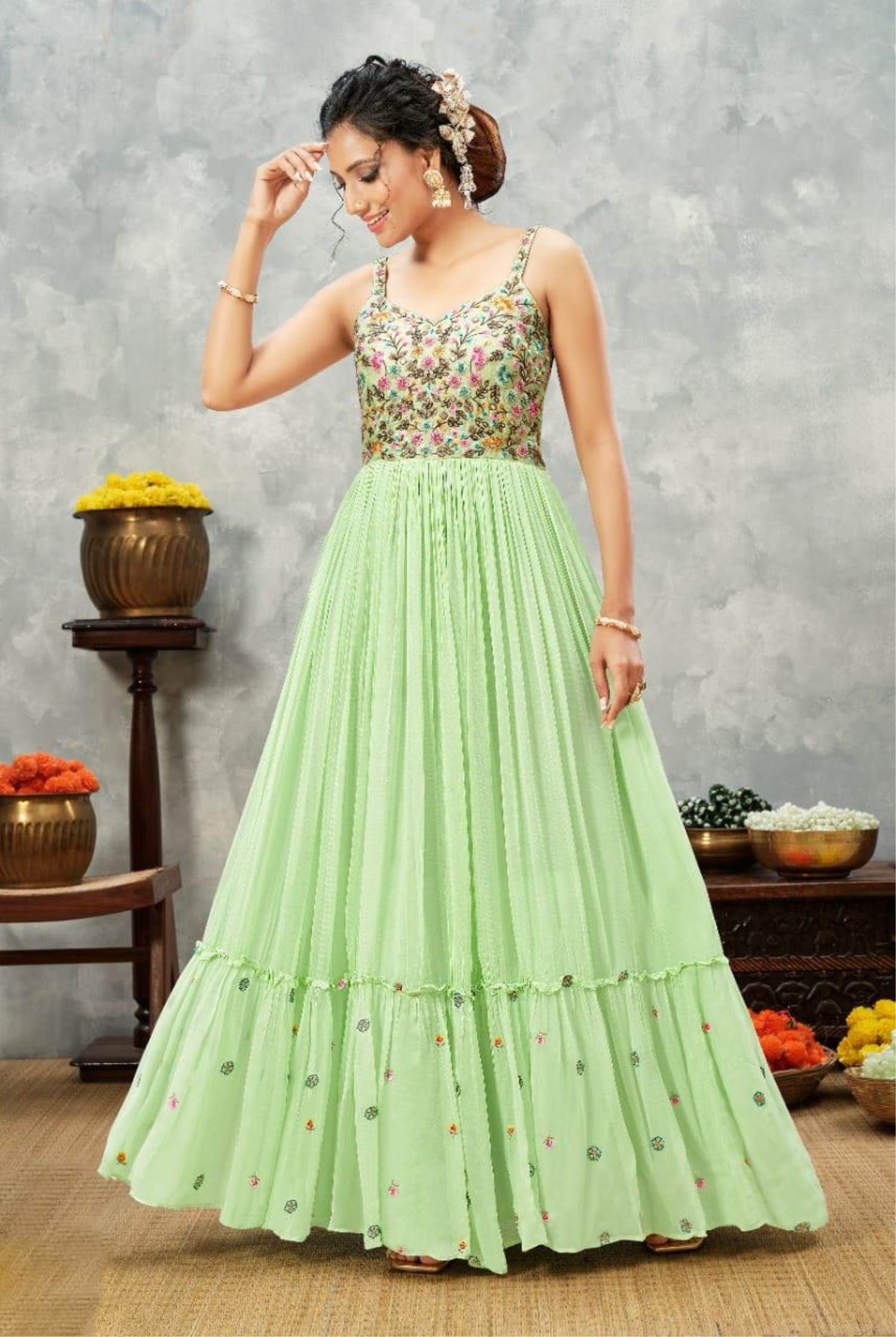 Buy Pista Party Gown for Girls – Mumkins