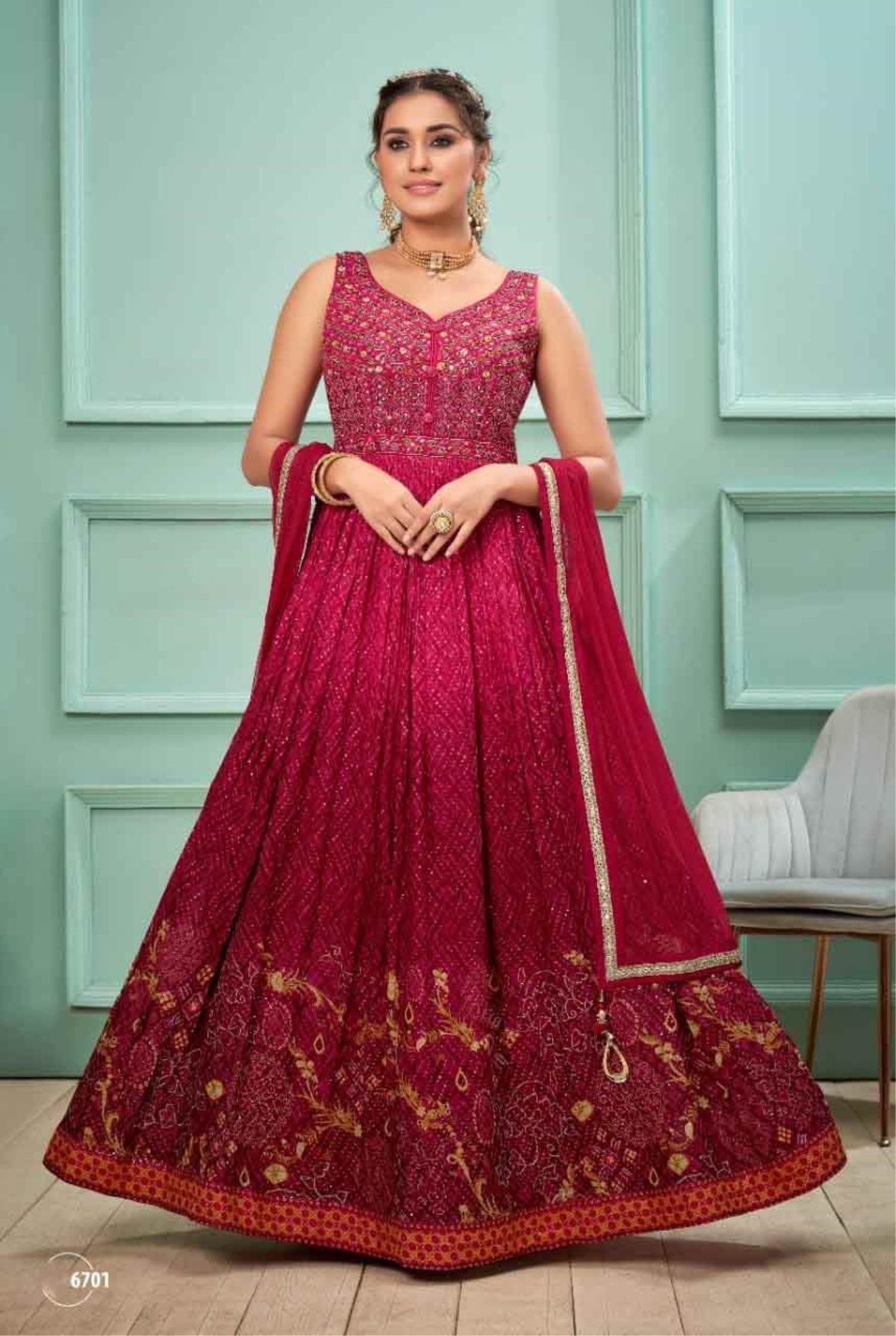 Gajri Pink Designer Lehenga Choli With Dupatta