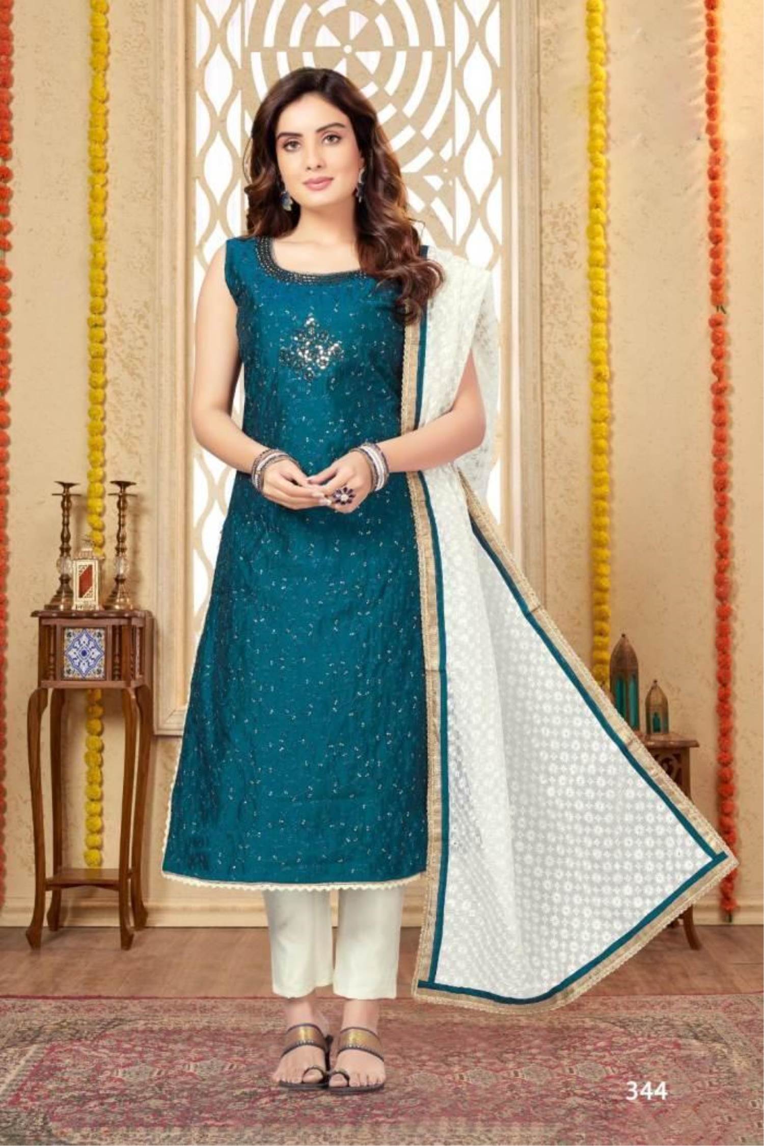 Anarkali Suits : Designer embroidered blue anarkali long ...