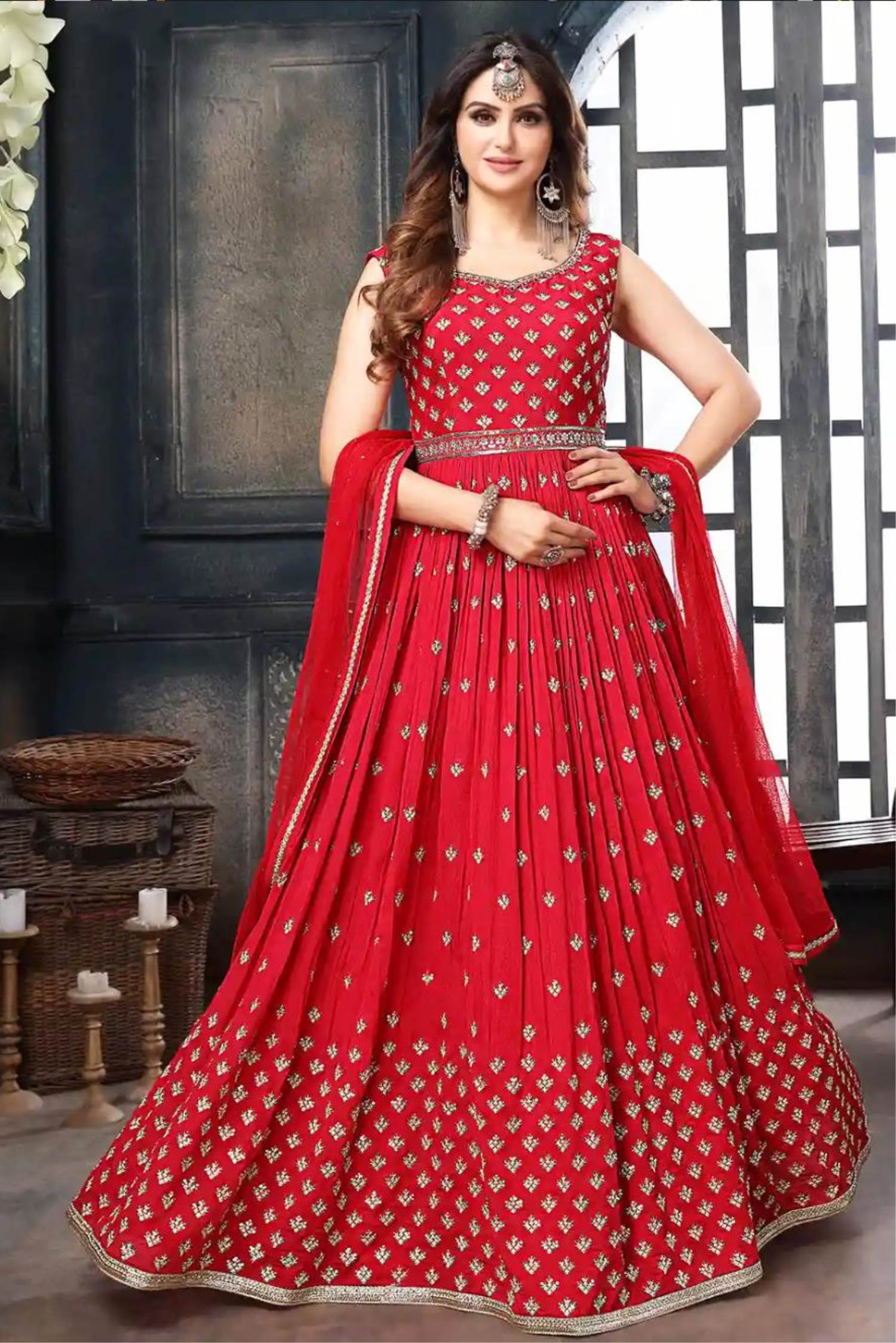Search results for: 'Rani color georgette fabric adorning vartika sing  anarkali sui'