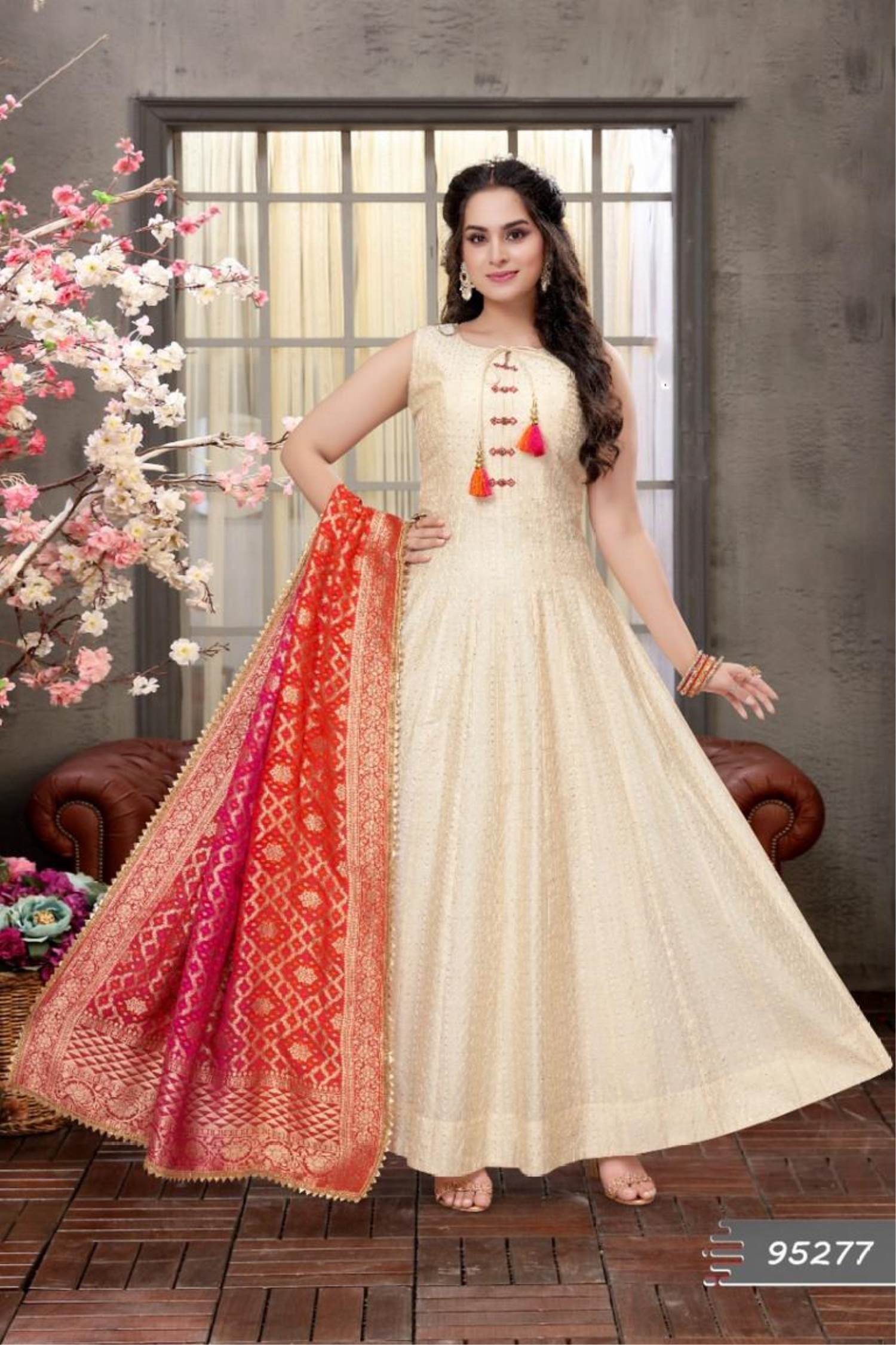 Buy Vivek Girls Cream Colour Faux Fur Gown & Dresses Online at Best Prices  in India - JioMart.