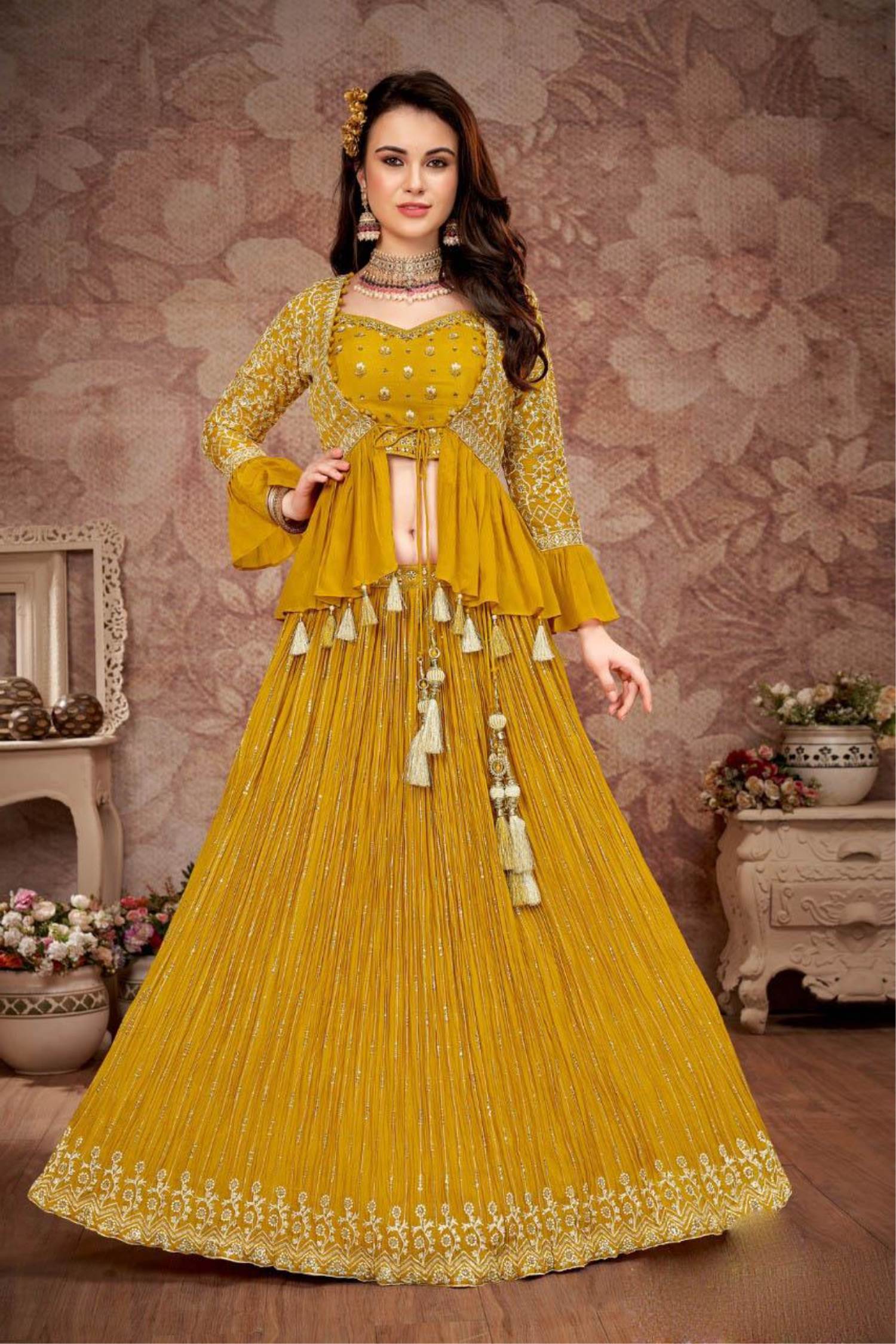 French Satin Lehenga Gown Pakistani Wedding Dresses | Pakistani fancy  dresses, Pakistani wedding dresses, Lehenga gown