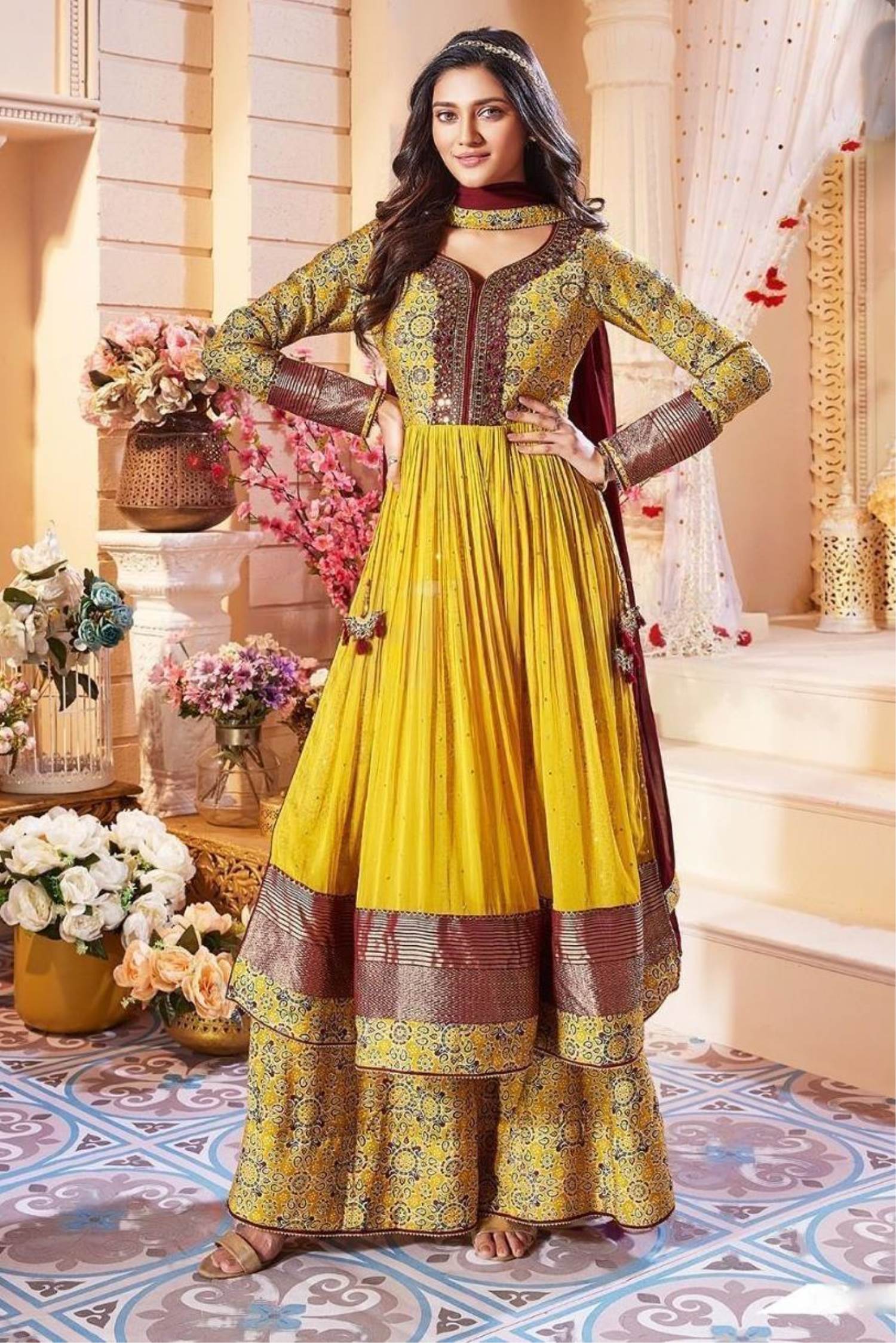 Yellow Sharara Suits - Brighten Up Your Wardrobe with Zeel Clothing |  Color: Yellow