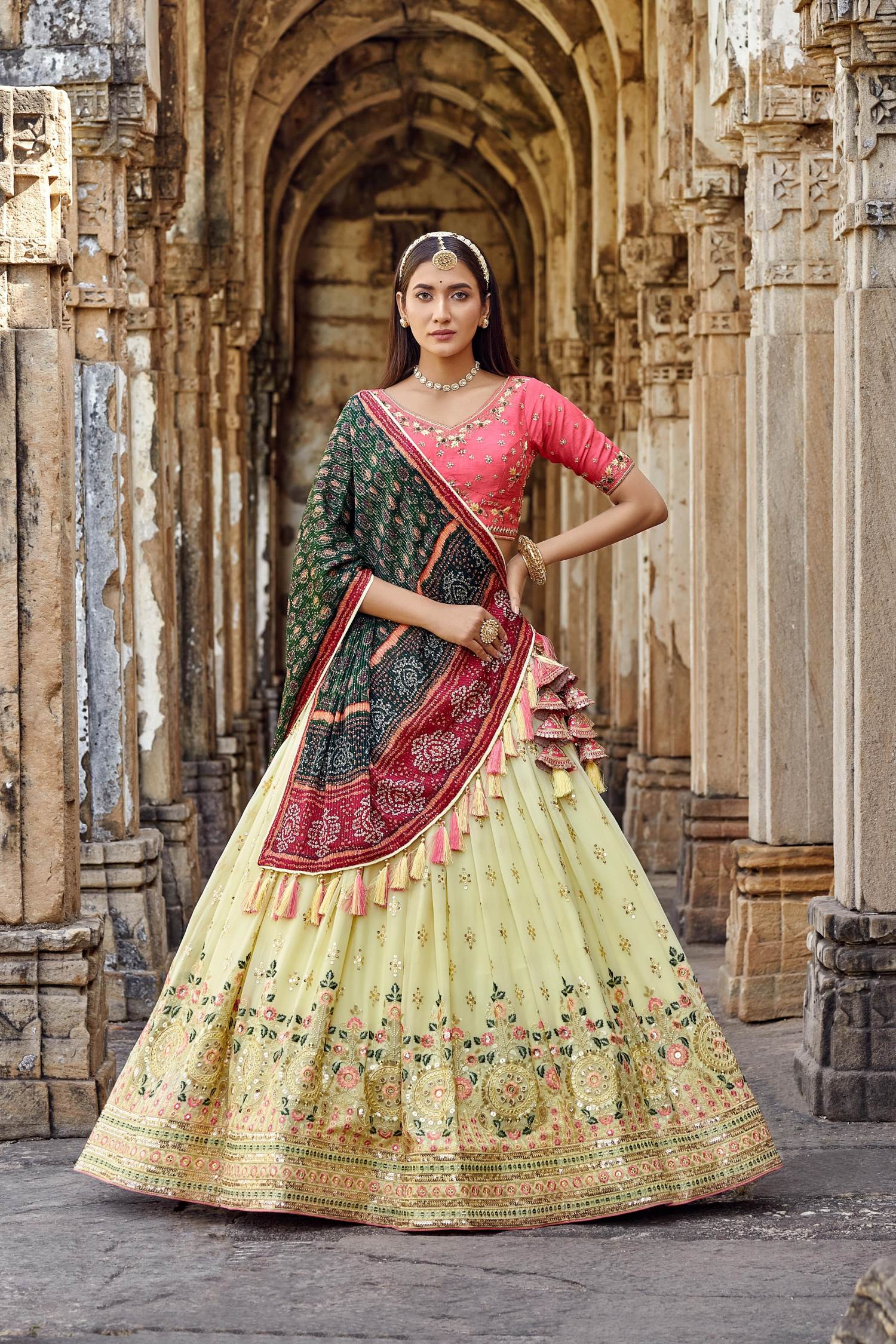 Gajri Color Party Wear Designer Lehenga Choli ANOKHI FASHION