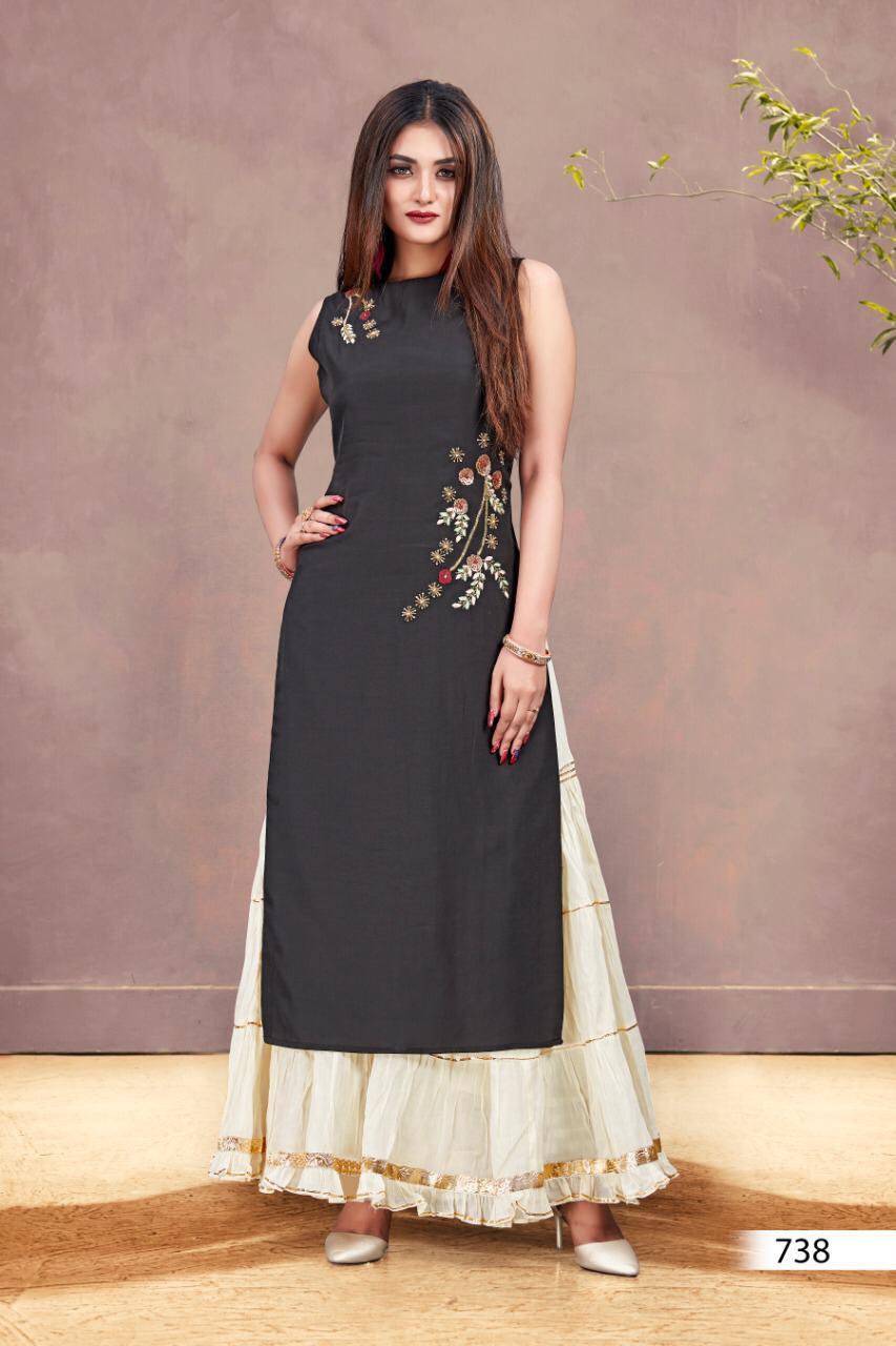 plain black kurti at Rs.500/Piece in ahmedabad offer by Panthi Fashion