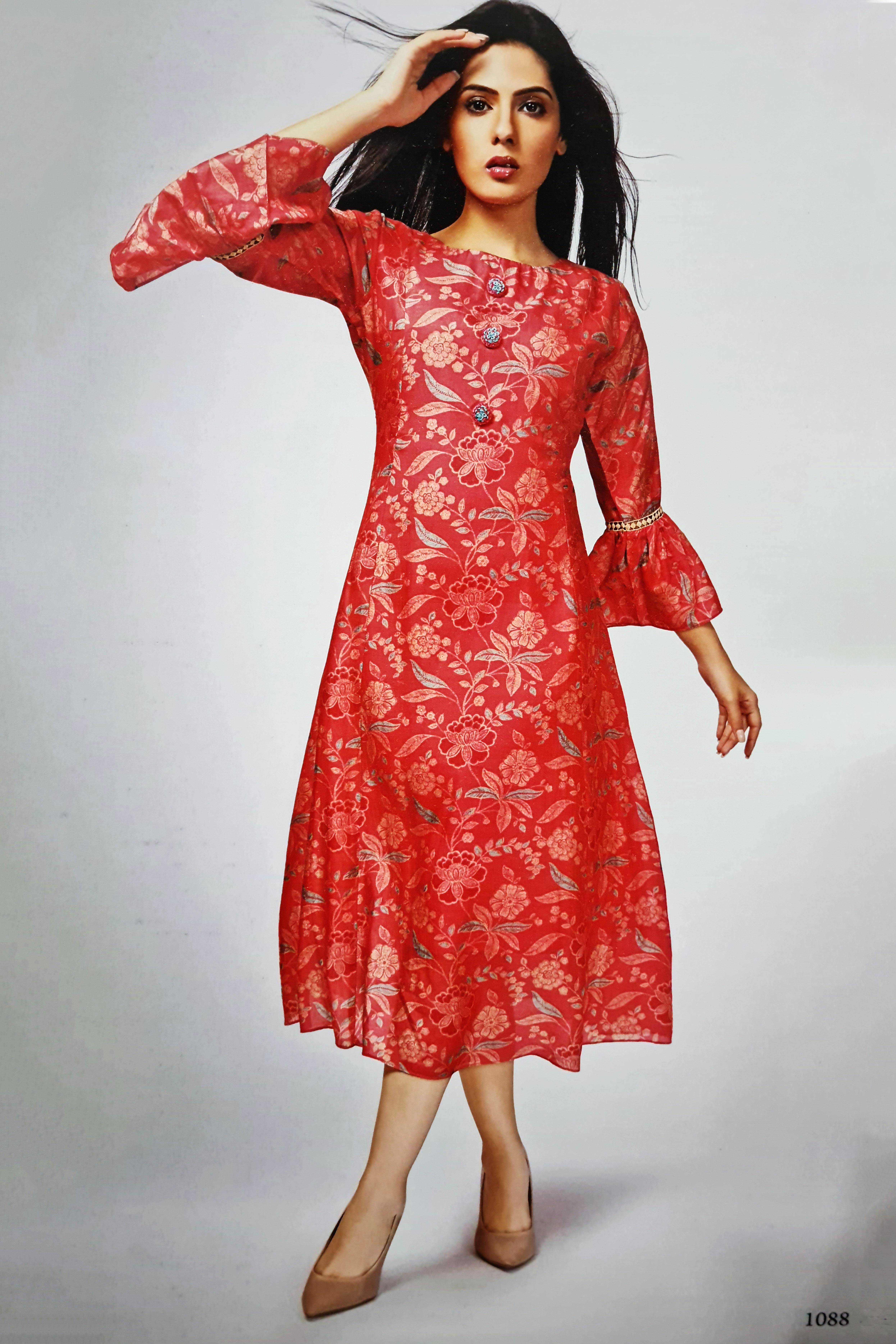 Photo of peach gown