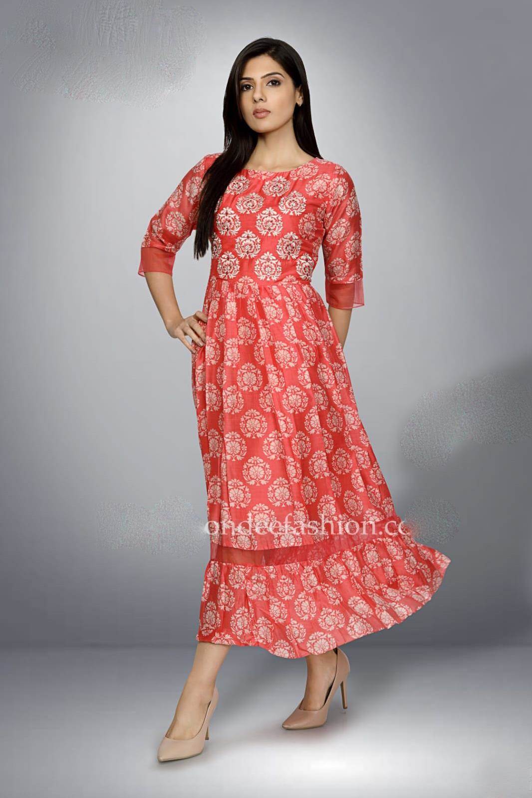 Buy Red Kurtas for Women by DORIYA Online | Ajio.com