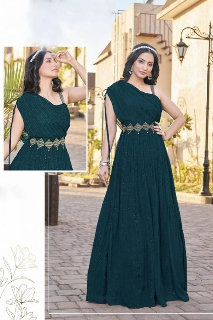 Ladies Fancy Party Wear Gown at Rs 3799 | Party Gowns in Surat | ID:  25771559948