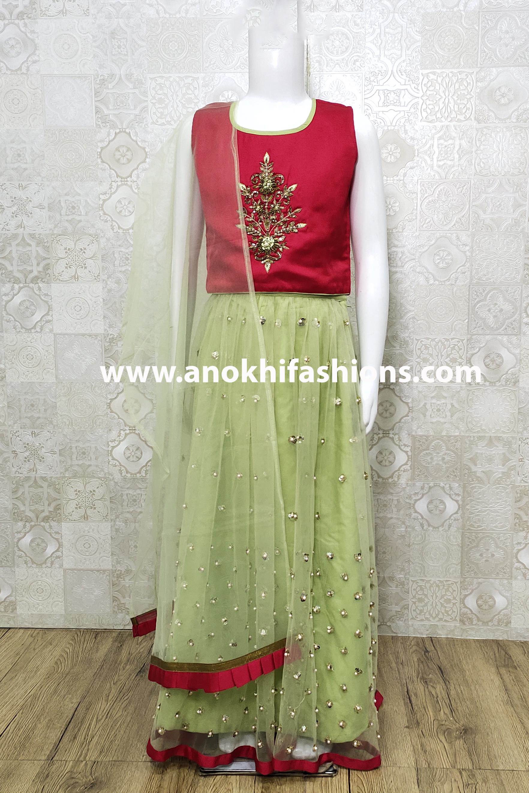 Buy Pista Green PC Cotton Casual Wear Hand Work Dress Material Online From  Wholesale Salwar.