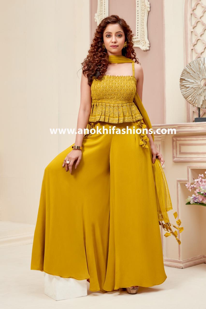 plazo suit for party wear