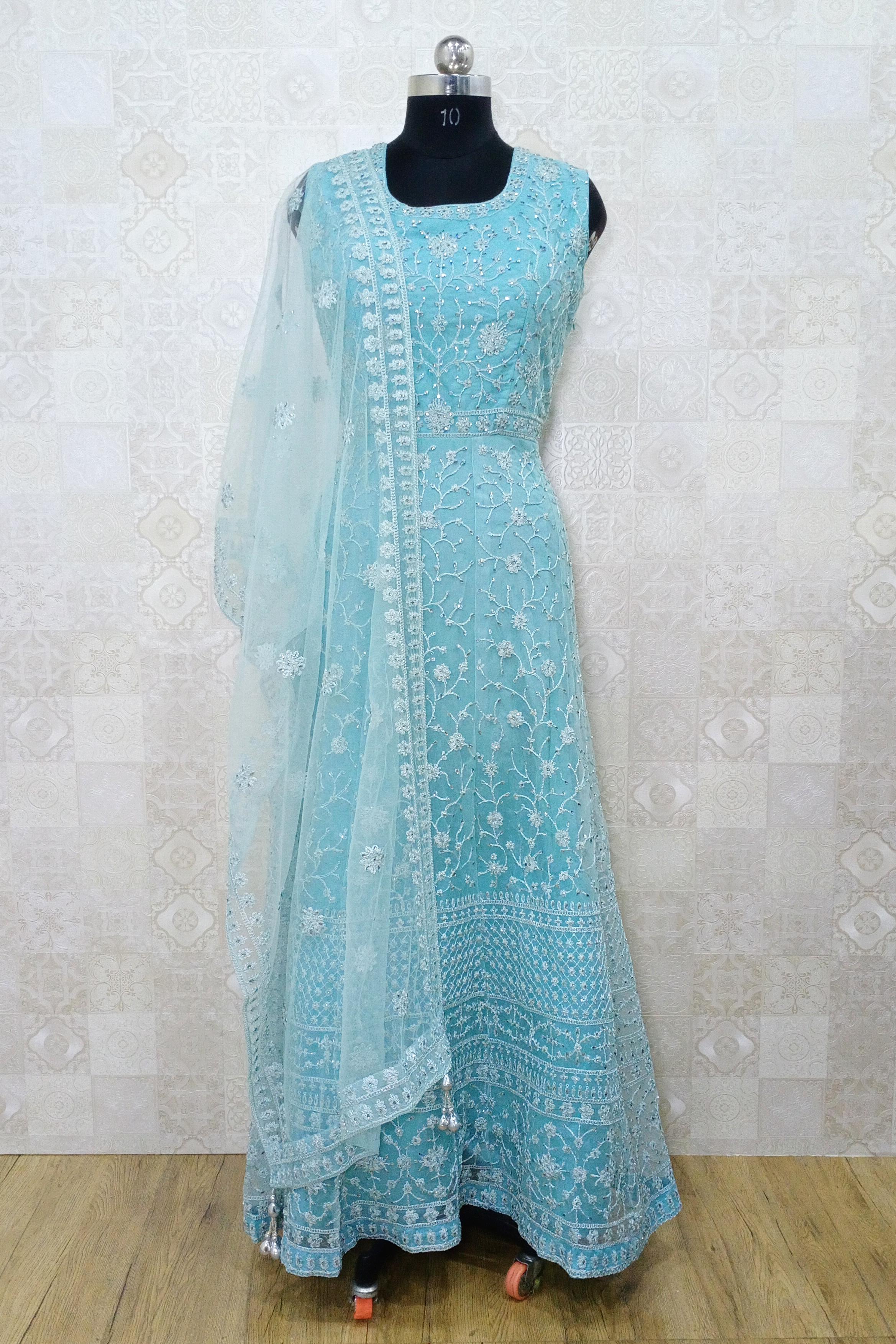 gown for party with dupatta