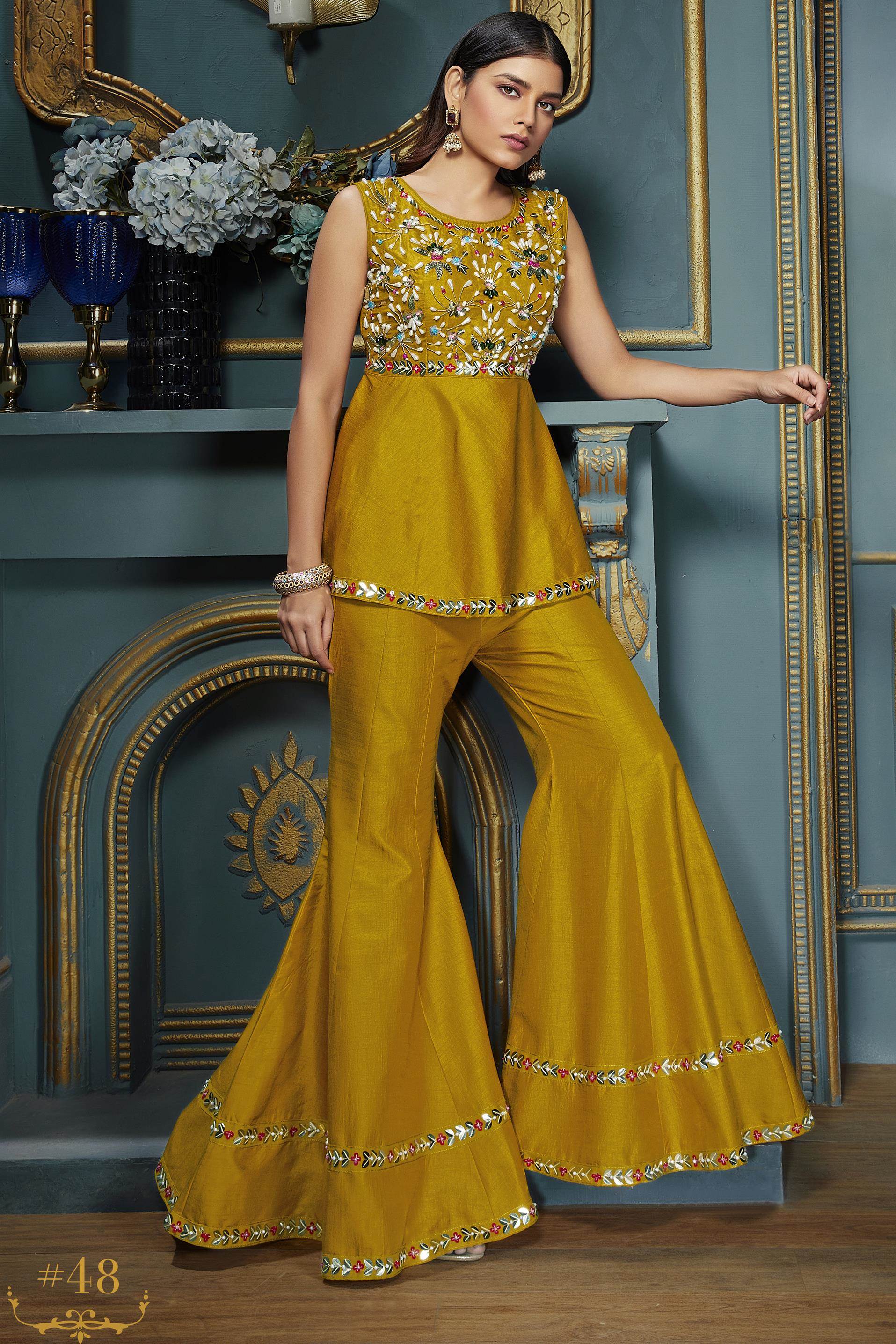 Buy Multi Patch Ivory And Gold Suit Set by Designer VARUN BAHL Online at  Ogaan.com