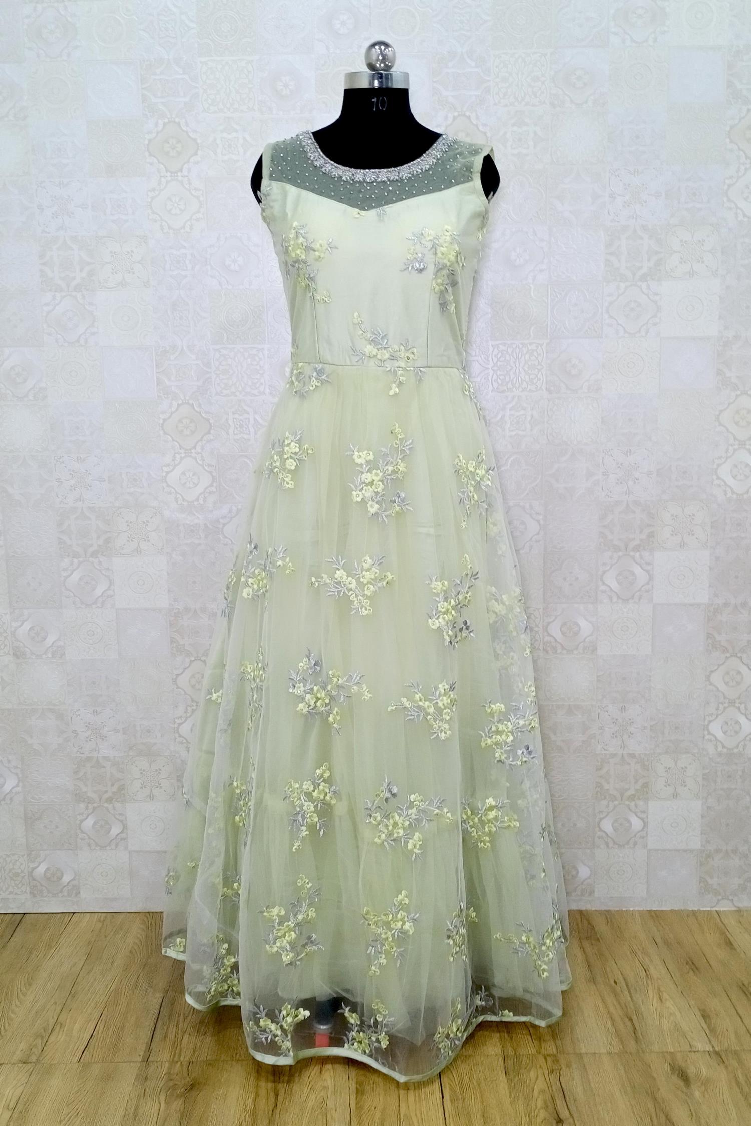 light pista colour gown