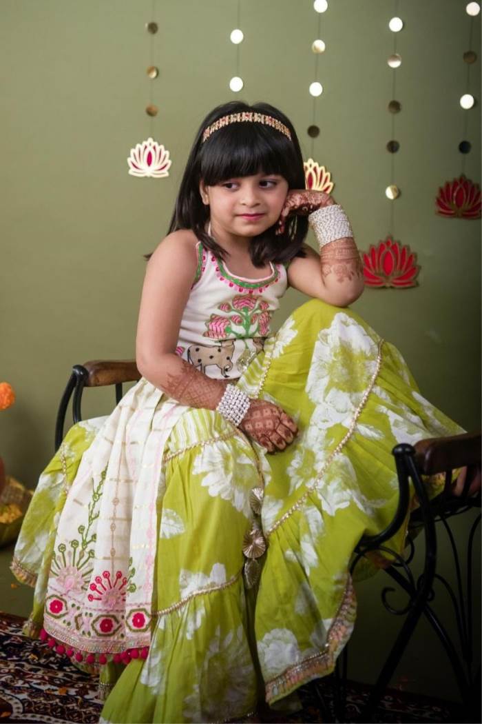 Cream Color Navratri Collection Designer Lehenga Choli