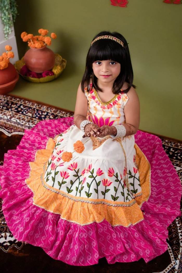 Cream Color Navratri Collection Designer Lehenga Choli