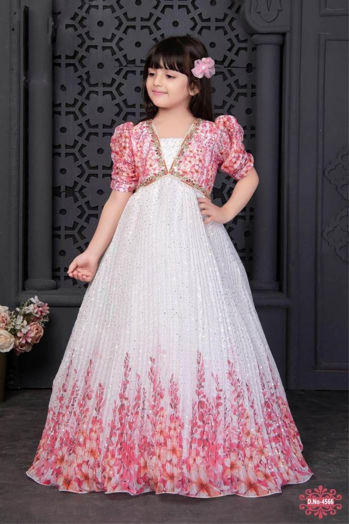 Gajari Color Party Wear Designer Gown