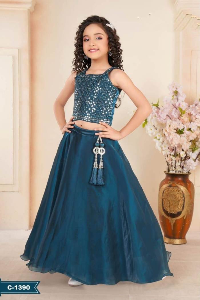 Blue Color Party Wear Designer Lehenga Choli