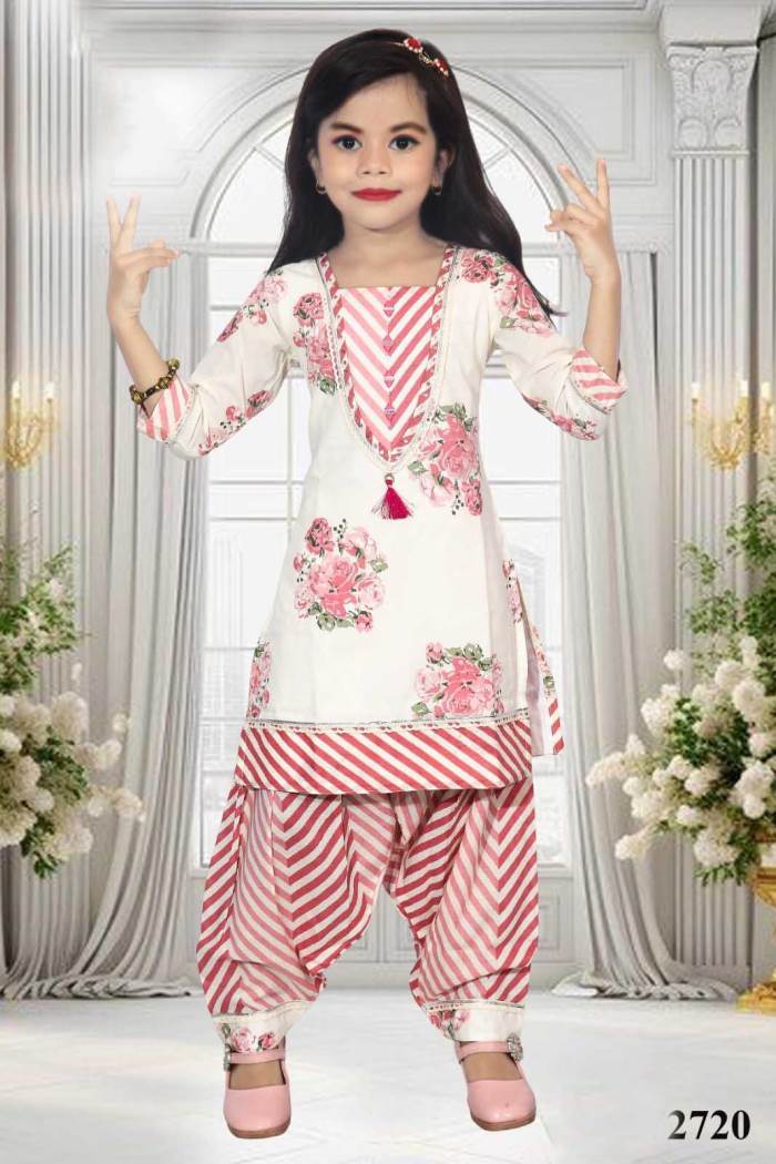 Cream Color Pure Cotton Indo-Western Afghani Suit