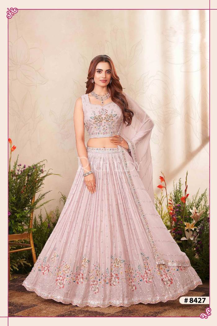 Light Purple Color Wedding collection Designer Lehenga Choli