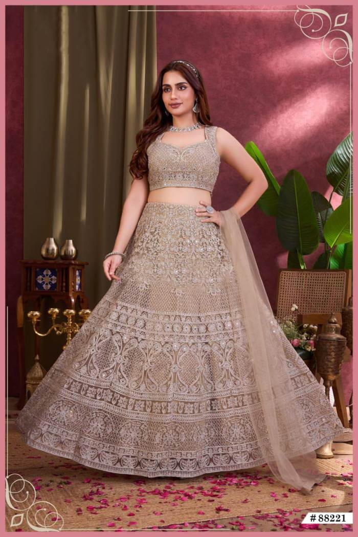 Base Color Wedding Collection Designer Lehenga Choli