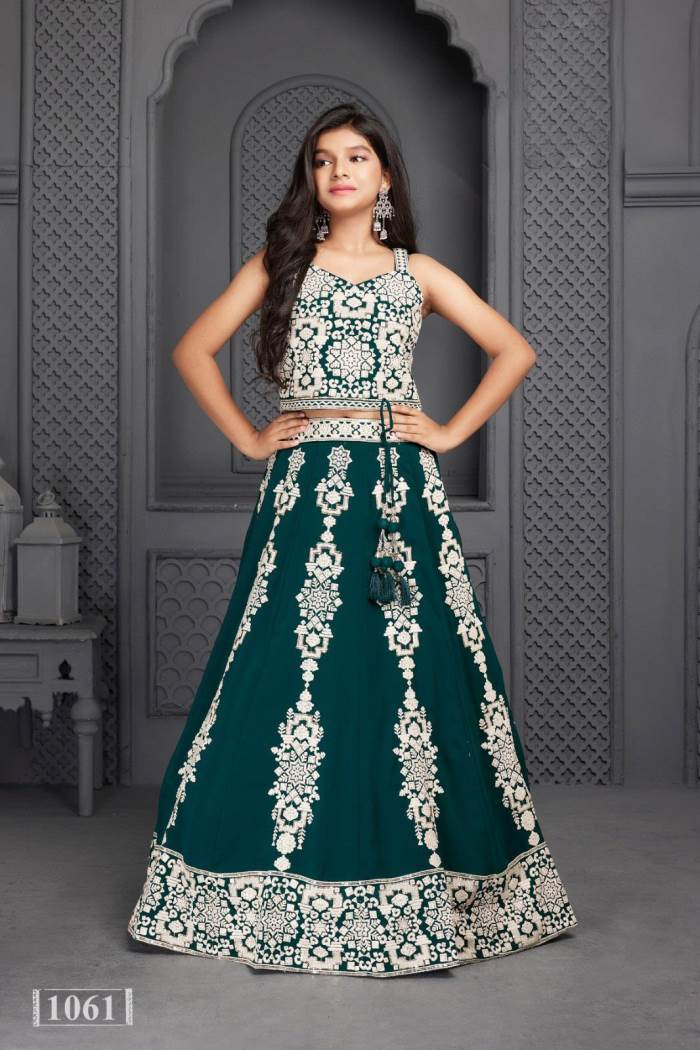 Blue Color Designer party Wear Crop Top