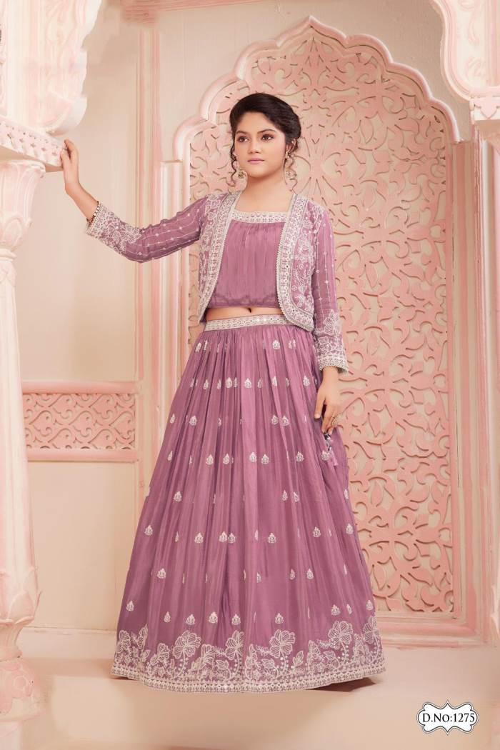 Gajari Color Wedding Collection Girls Wear Crop Top 