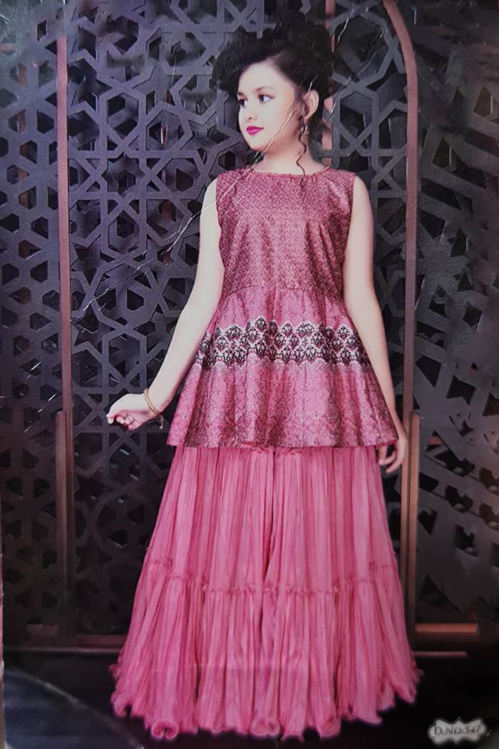 Pink Color Part Wear Designer Lehenga Choli