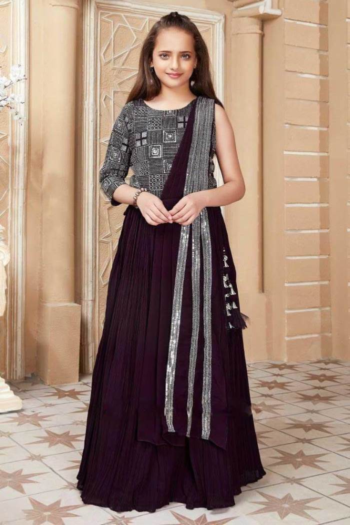 Wine Color Party Wear Designer suit