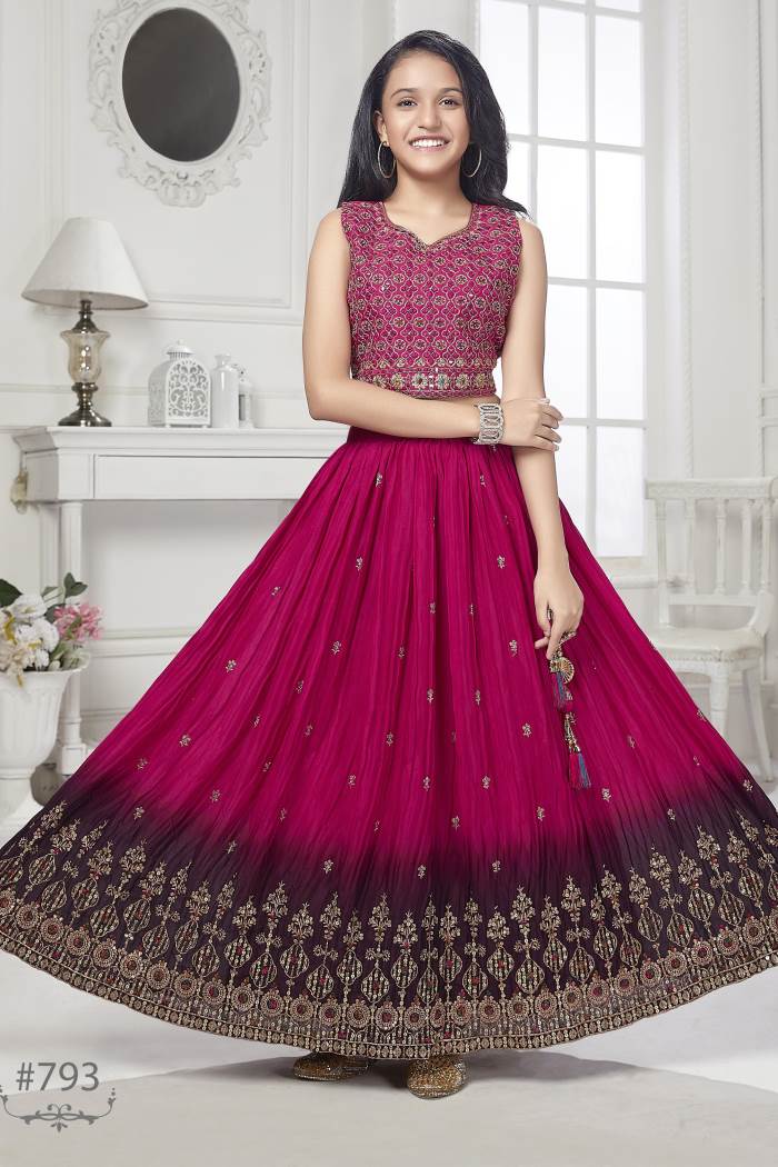 Rani Color Wedding Wear Designer Lehenga Choli
