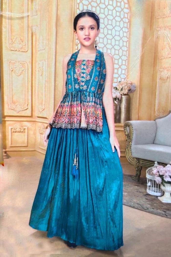 Blue Color Party Wear Designer Lehenga Choli