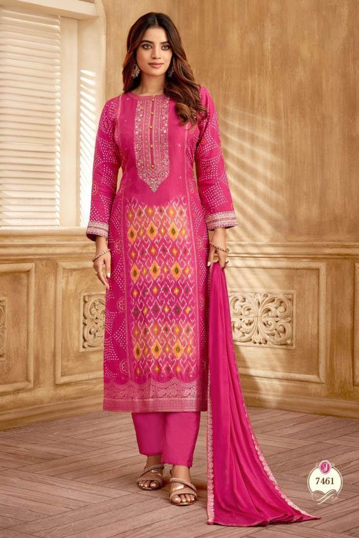 Rani Color Party Wear Designer Straight Long Suit