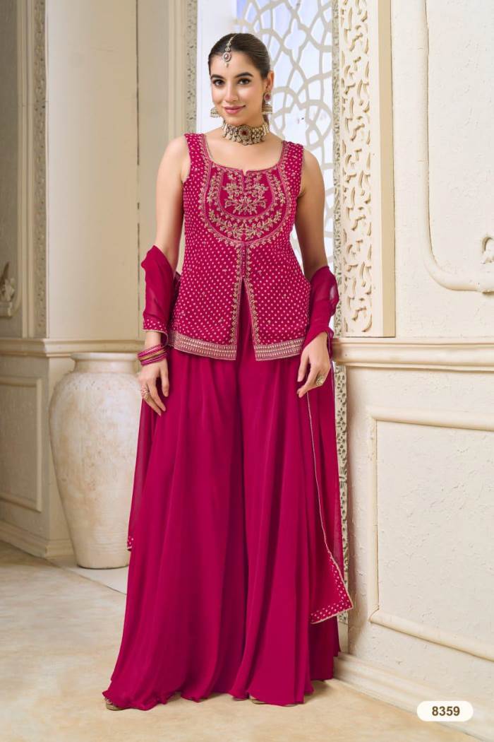 Rani Colour Designer Party Wear Indo-Western Suit
