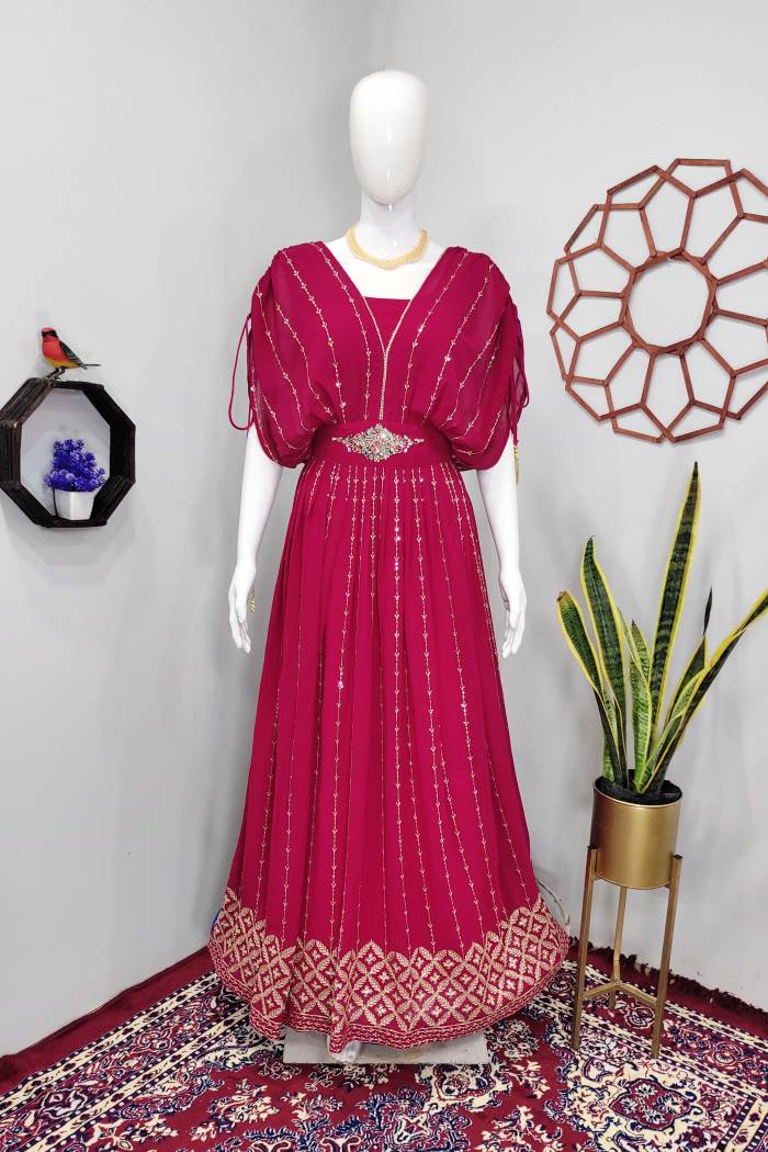 Rani Color Party Wear Designer Gown