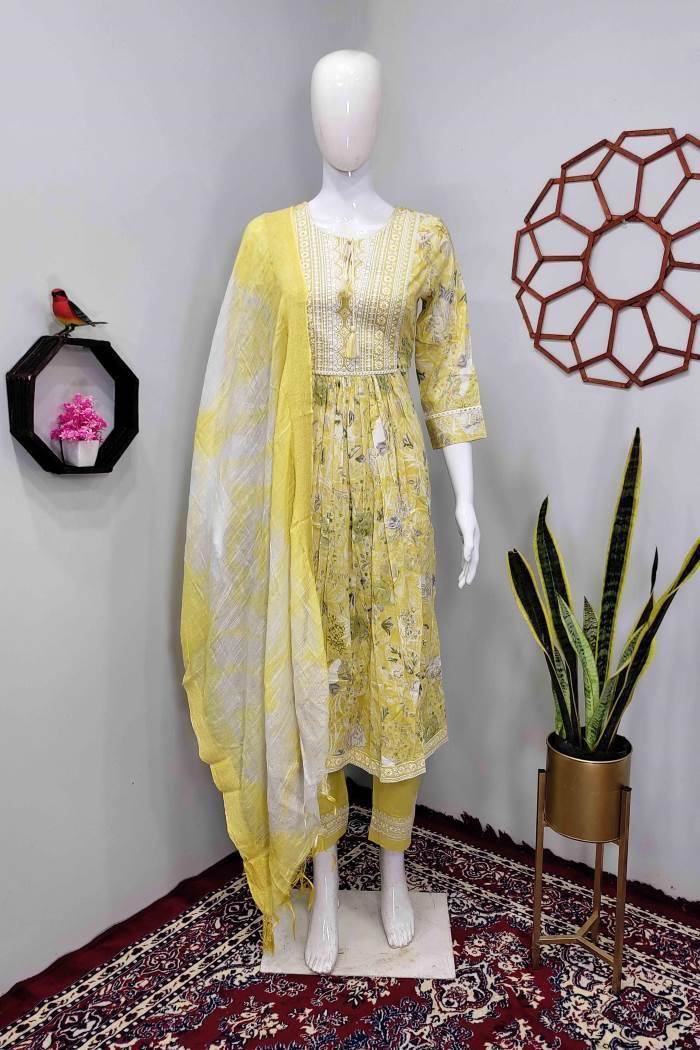 Buy Kurtis Online USA | Latest Kurti Designs | Indian Kurtis Online  Shopping: Yellow and Sea Green
