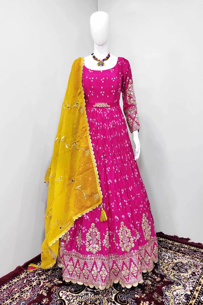 Rani Color Party Wear Designer Gown