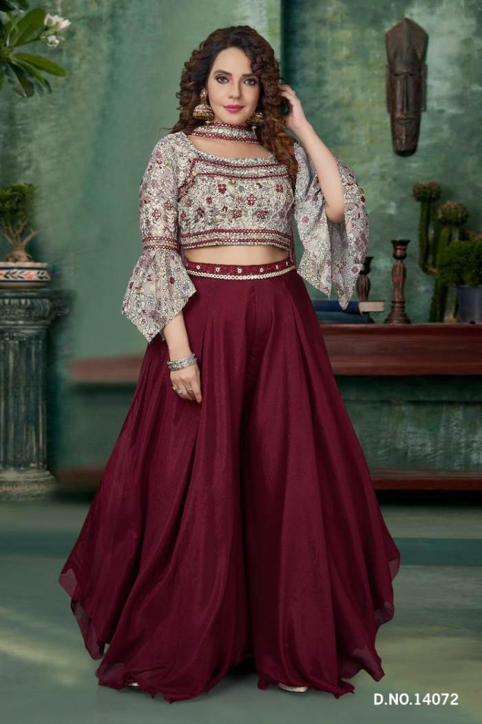 maroon skirt combination