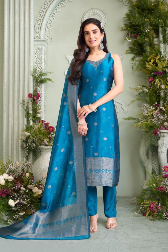 Rama Color Party Wear Designer Straight Long Suit