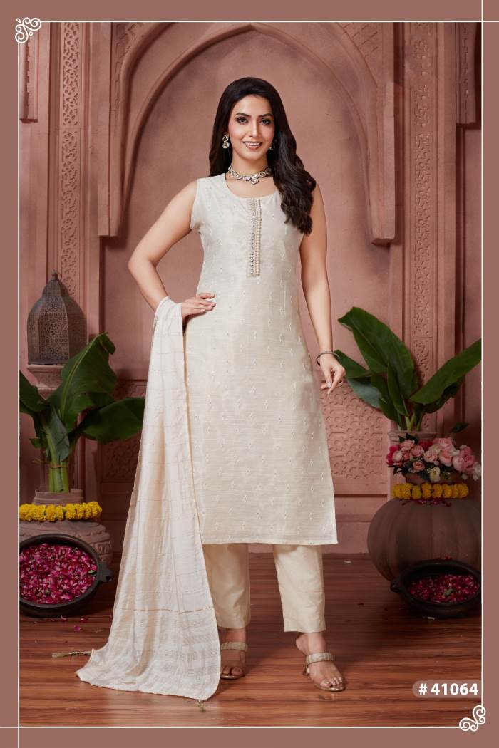 Base Color Party Wear Designer Straight Long Suit