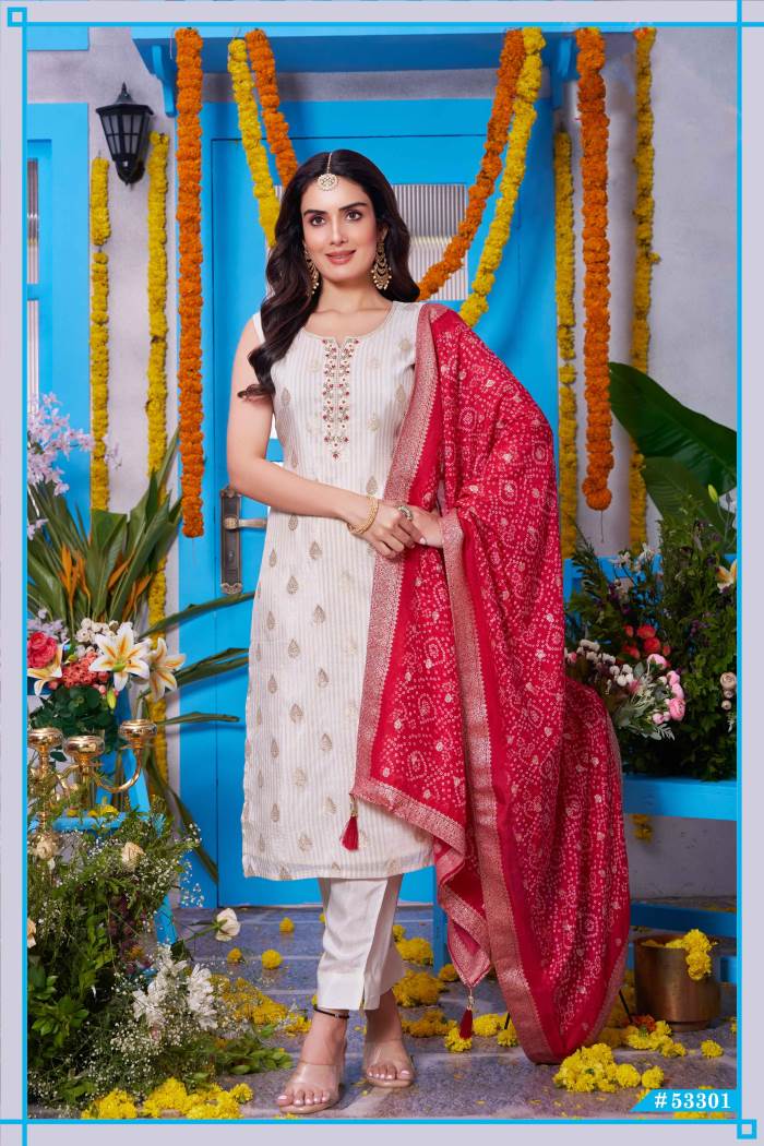 White Color Party Wear Designer Straight Long Suit