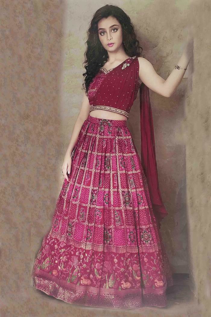 Rani Color Designer Party Wear Crop Top