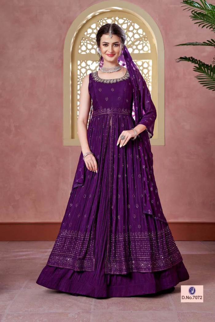 Purple Color Wedding Collection Designer Lehenga Choli