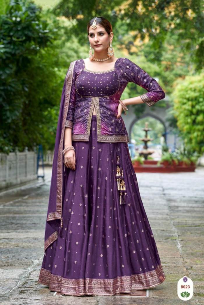 Purple Color Wedding Collection Designer Lehenga Choli