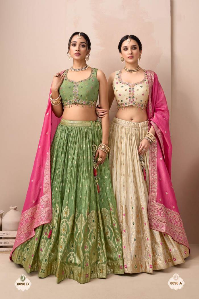 Cream Color Wedding Collection Designer Lehenga Choli