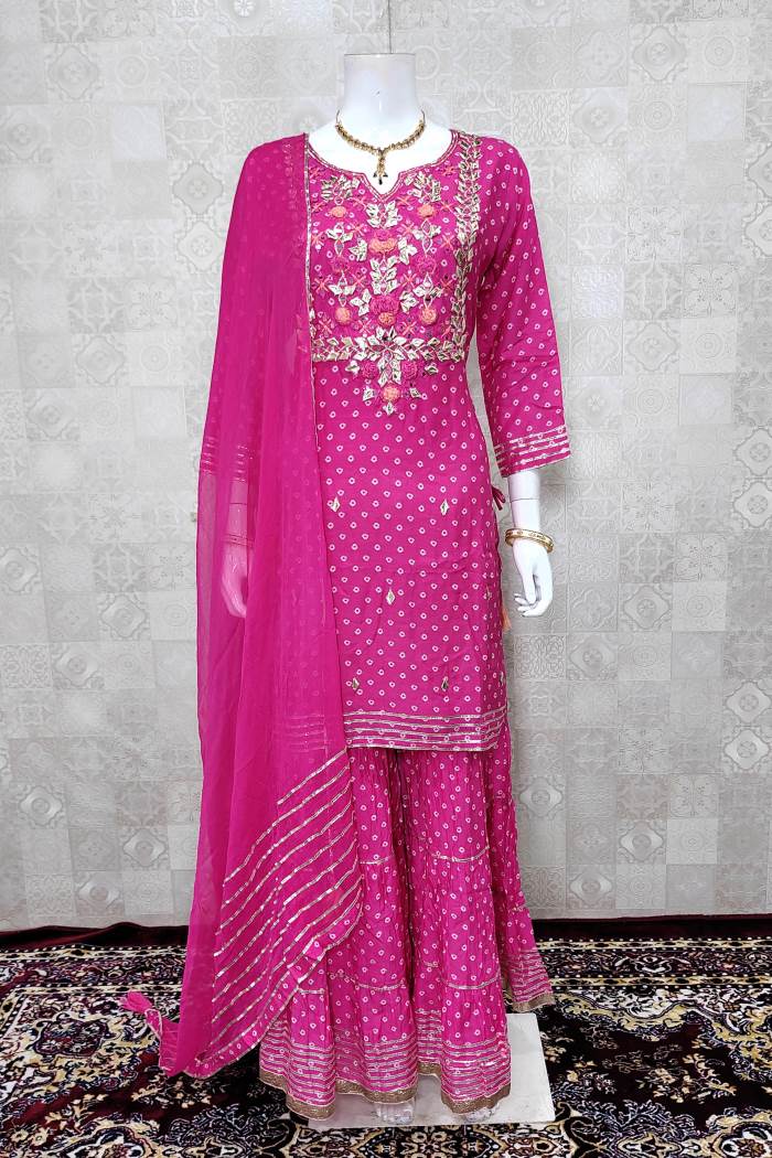 Pink Color Party Wear Designer Indo Western