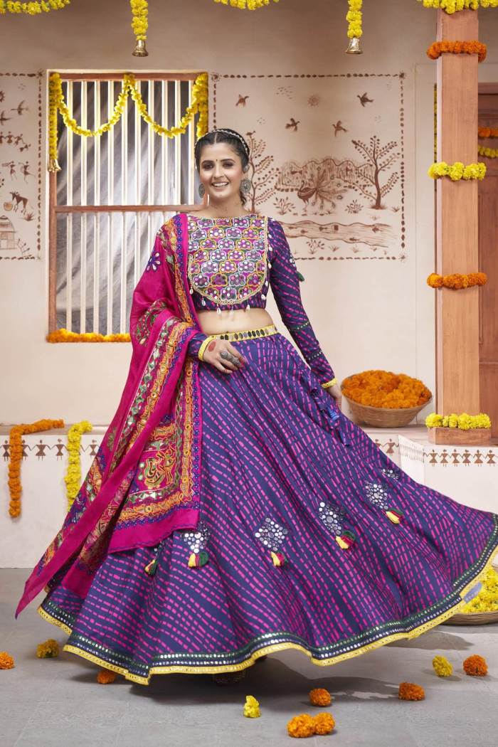 Blue Net Wedding Lehenga Choli With Belt - Lehengas Designer Collection